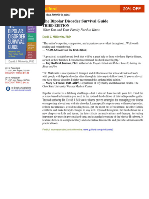 thumbnail image 2 of The Bipolar Disorder Survival Guide, Second Edition By David J. Miklowitz - Very Good Condition 2 of 2