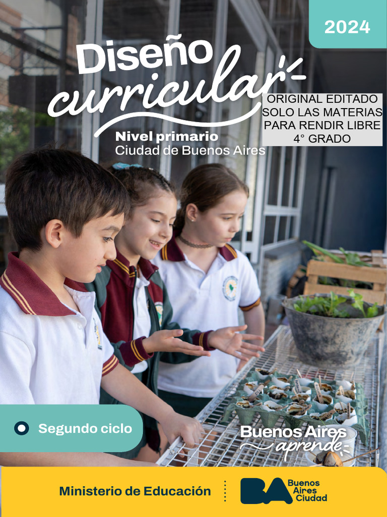 Diseño Curricular 4° Grado 2025 CABA | PDF | Palabra | Comprensión lectora