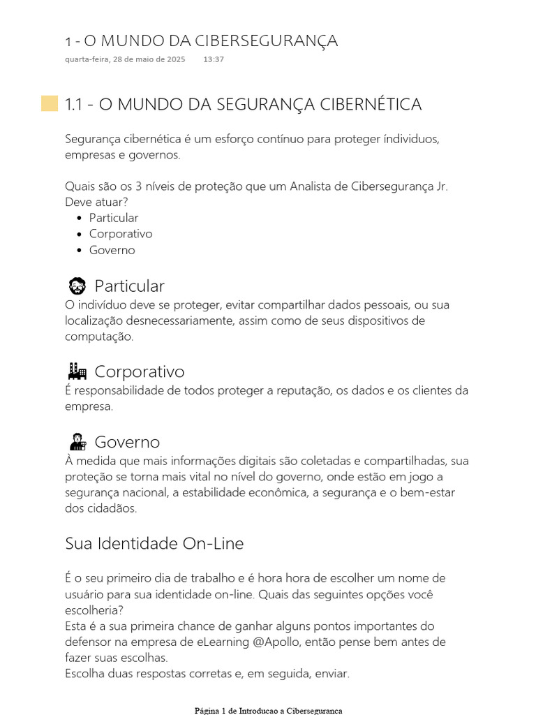 Princípios do Cubo McCumber na Cibersegurança | PDF | Segurança de ...