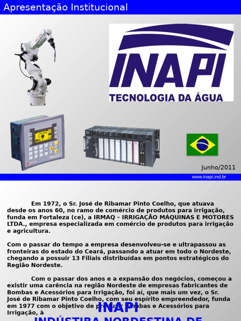Apresentação da INAPI Indústria Nordeste | PDF | Automação | Setor ...