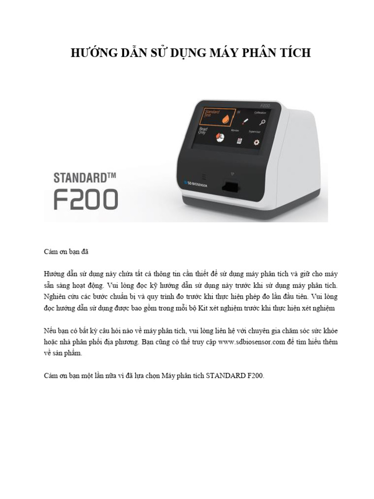 Standard F 200. HDSD Final | PDF