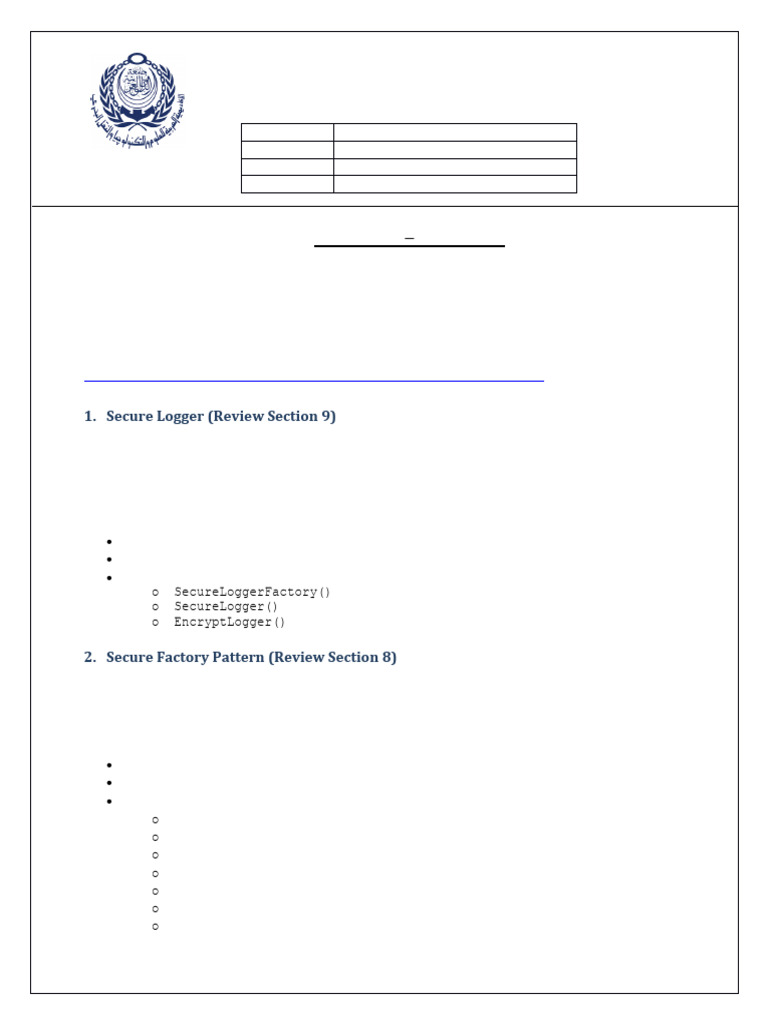 (Template) Software Security - Milestone 2 | PDF | Security Engineering ...