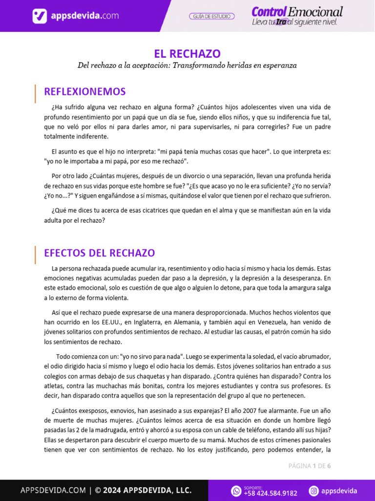 Del rechazo a la aceptación emocional | PDF | Gracia divina | Amor