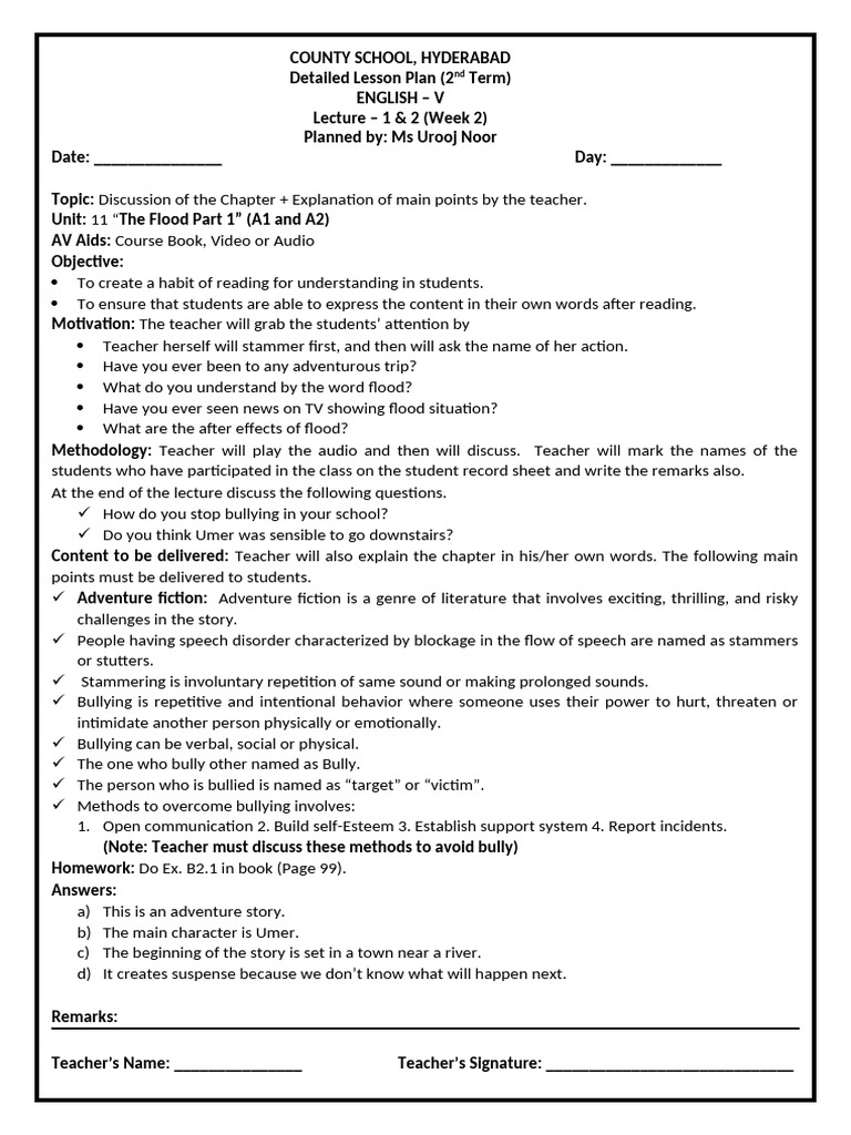 Grade 5 Week 2 Lectures 1 To 6 | PDF | Bullying | Stuttering