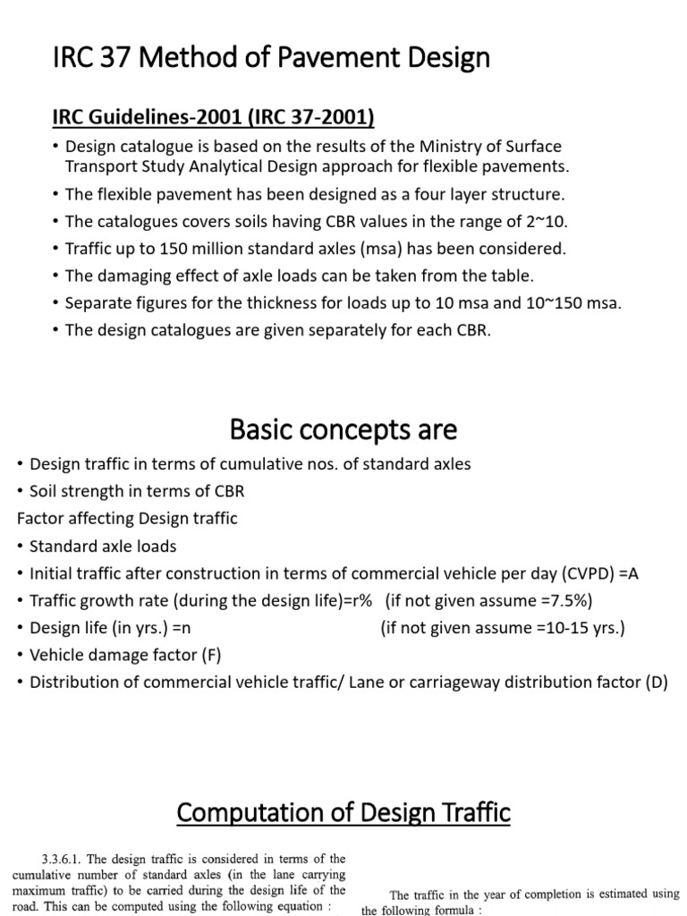3.modified CBR Method or IRC 37 | PDF | Road | Road Surface