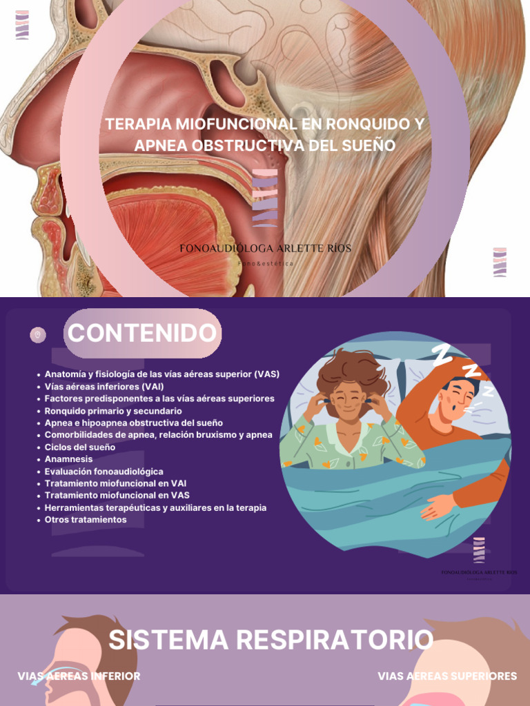 Clase Completa Ronquido | PDF | Sistema respiratorio | Apnea del sueño