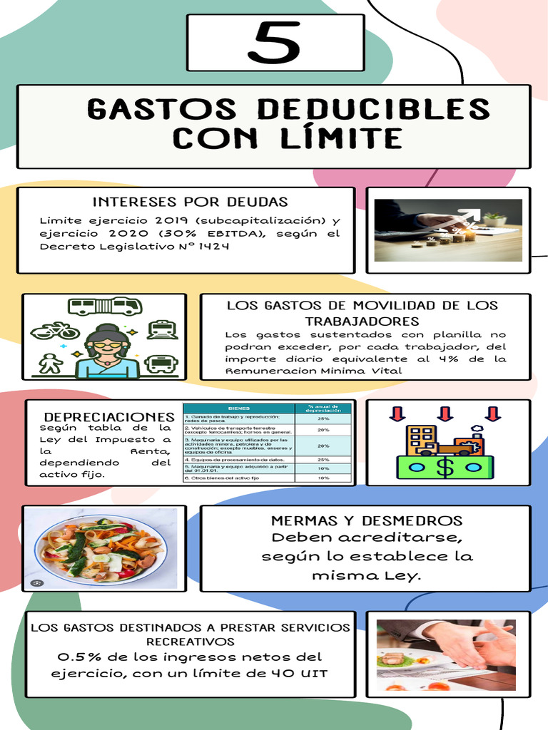 Guía de Gastos Deducibles y Límites | PDF | Impuestos | Economias
