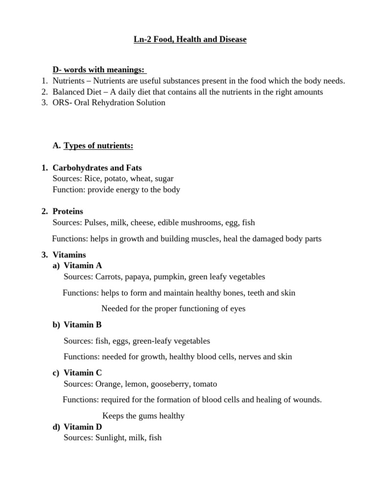 Nutrients and Balanced Diet Essentials | PDF