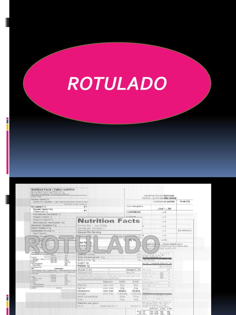 Rotulado 4 y 11 de Septiembre | PDF | Energía alimentaria | Alimentos