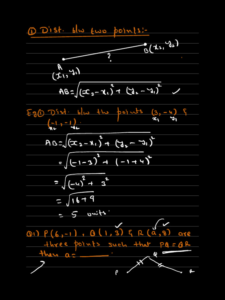 Maths - Class Notes | PDF