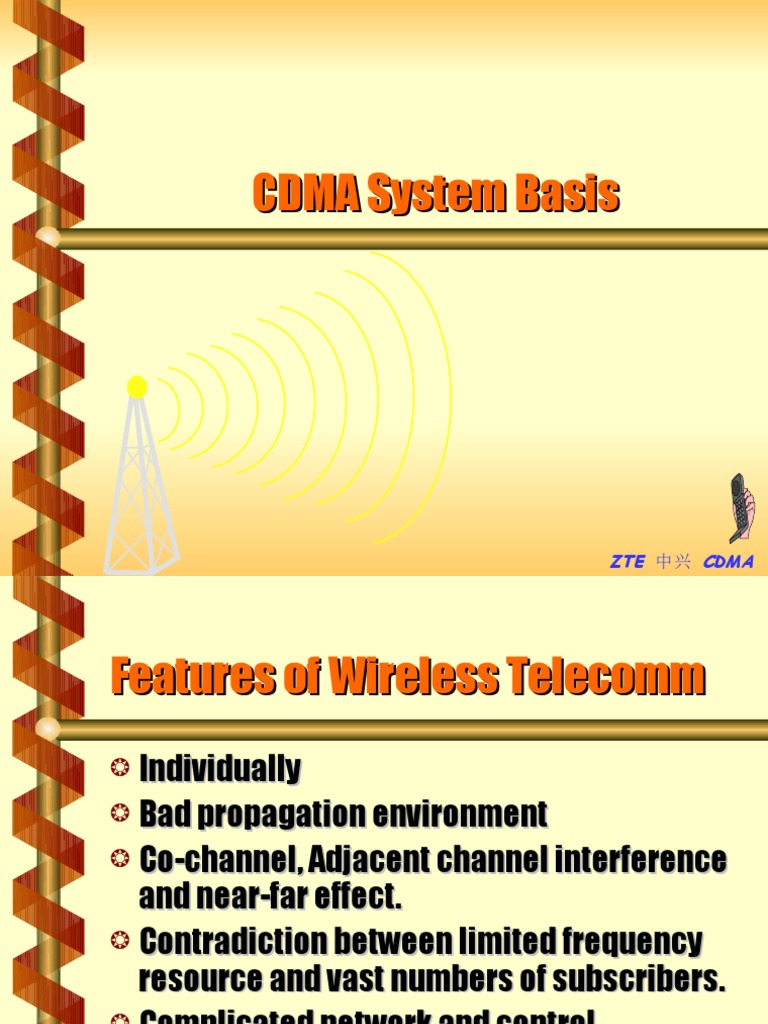 ZTE CDMA Wireless Communication Overview | PDF | Code Division Multiple ...
