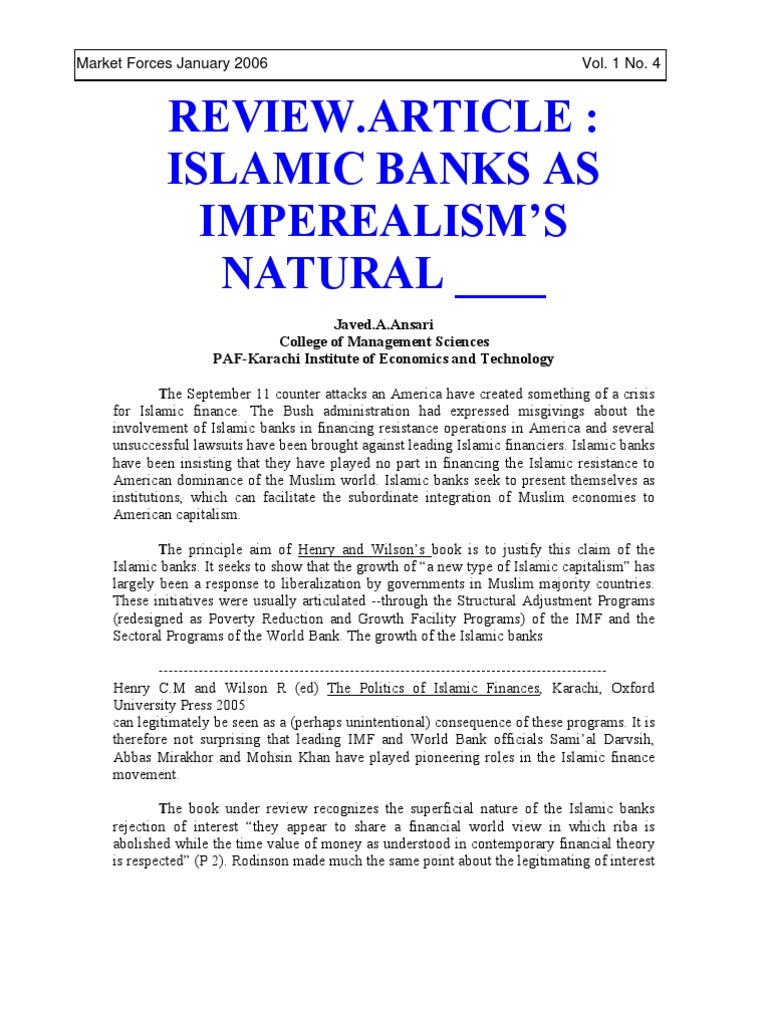 Islamic Banks | PDF | Islamic Banking And Finance | Muslim Brotherhood