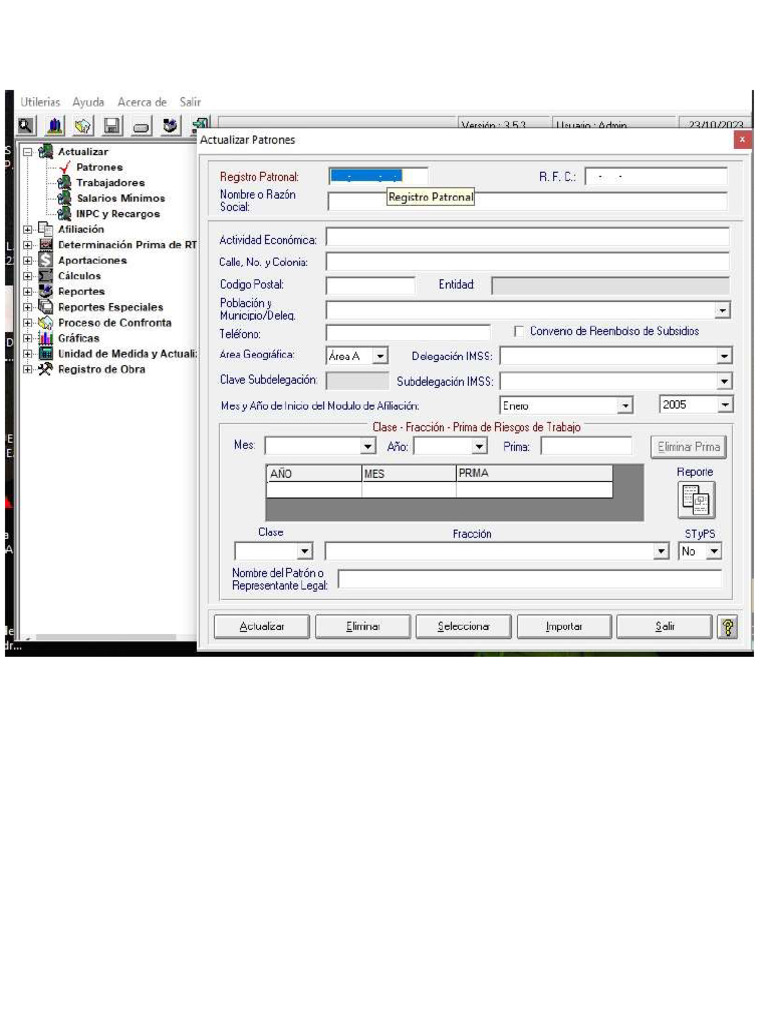 Pantalla Principal Del Sua Imss | PDF