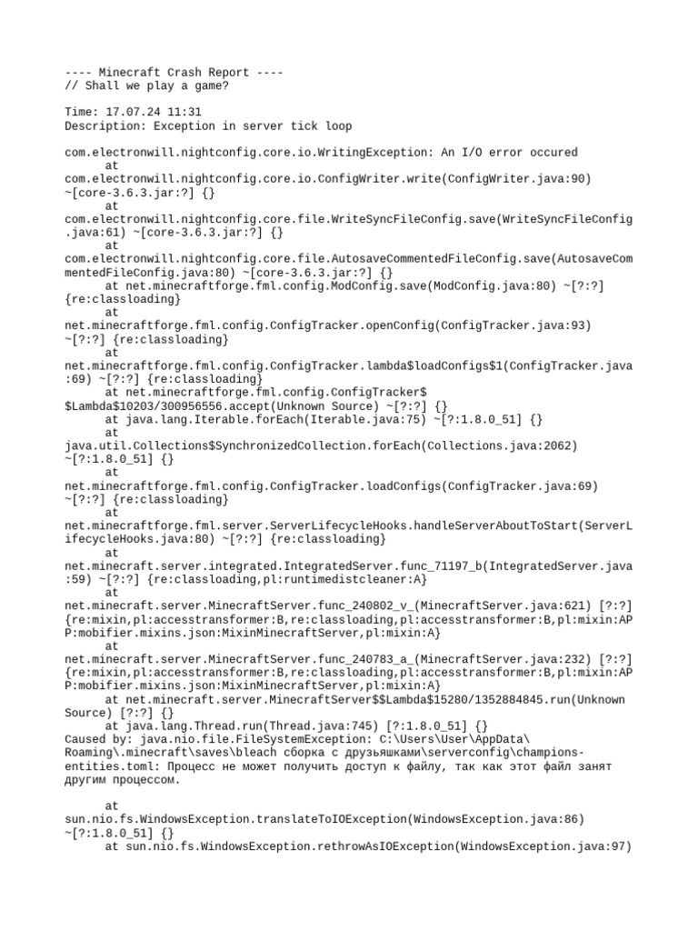Crash 2024 07 17 - 11.31.48 Server | PDF | Java Virtual Machine ...