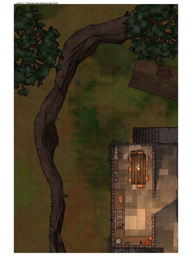 LMoP 2-11 Tresendar Manor Restored Night 32x20 | PDF