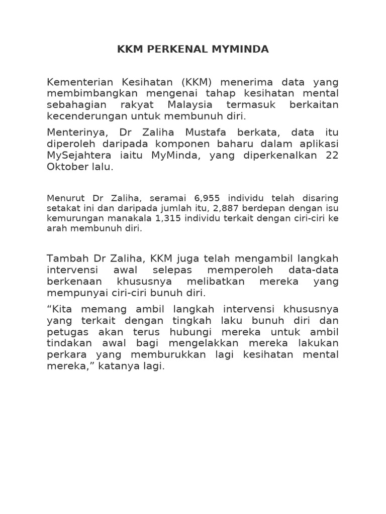 KKM Perkenal Myminda | PDF
