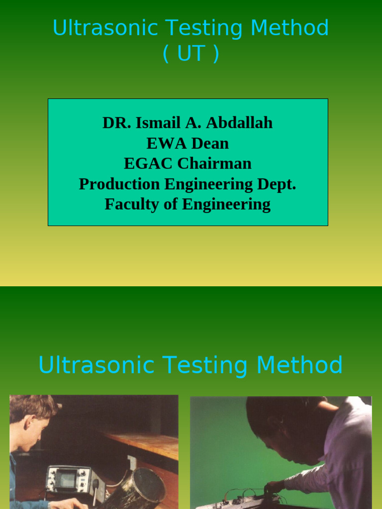 Ultrasonic Testing Method Overview | PDF | Ultrasound | Waves