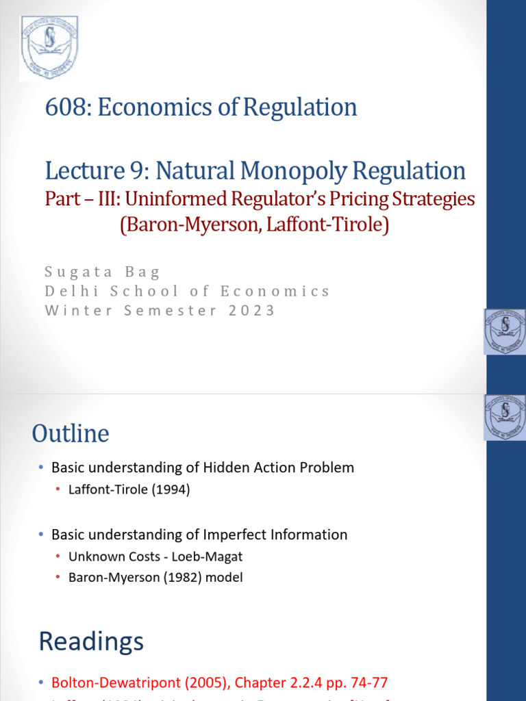 Natural Monopoly Pricing Strategies | PDF | Prices | Profit (Economics)
