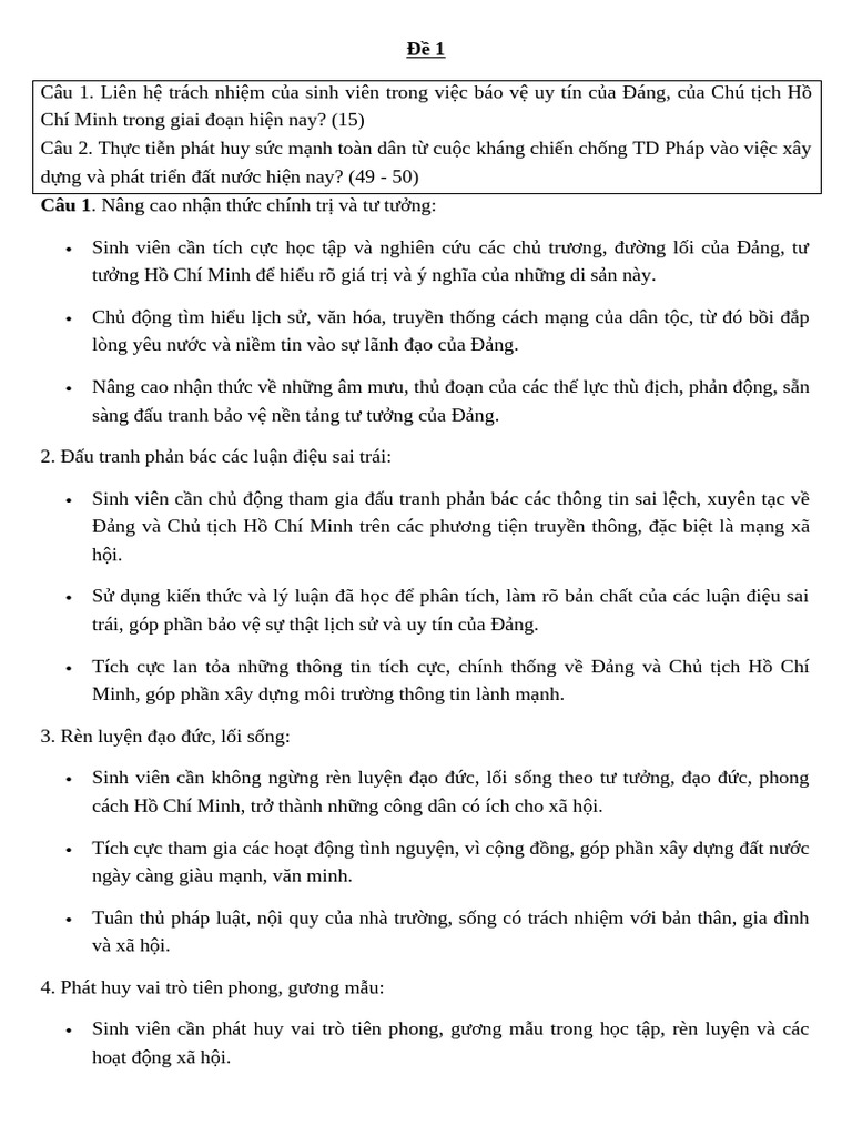 LSĐ KT 1 | PDF