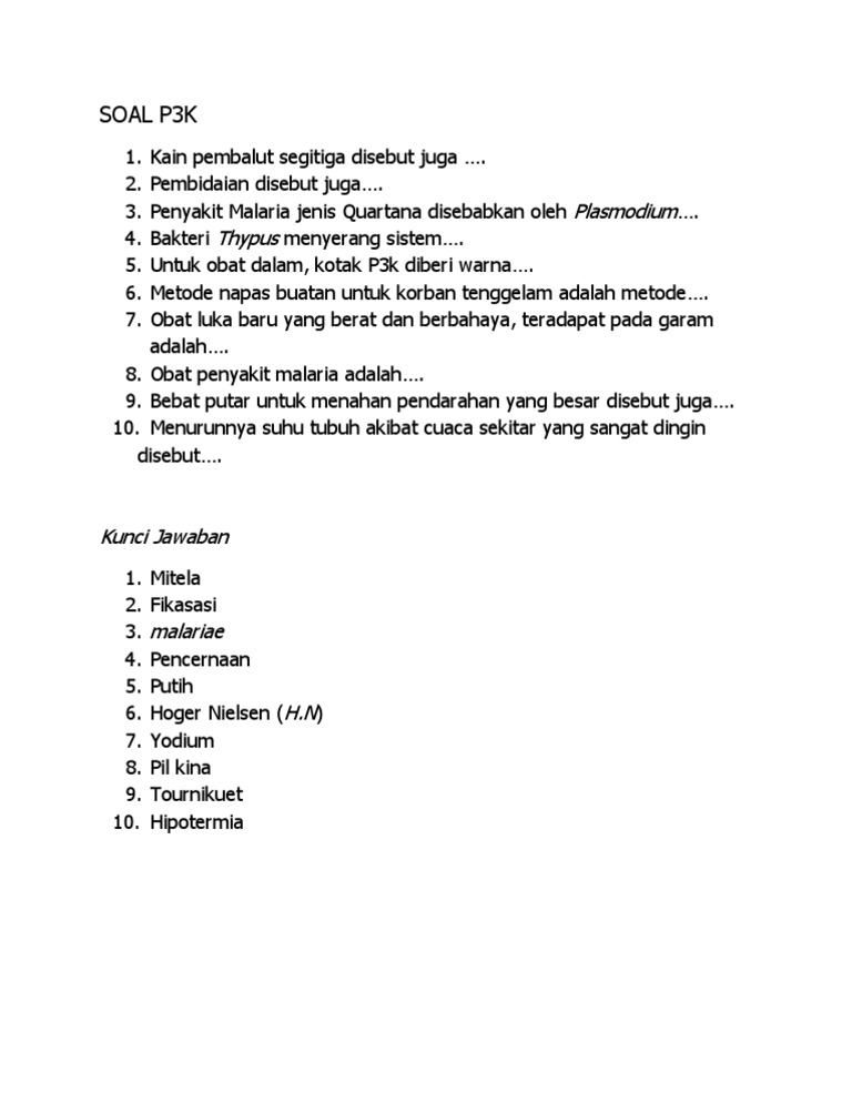 Soal P3k