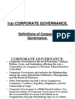 1(a) Corporate Definitions.