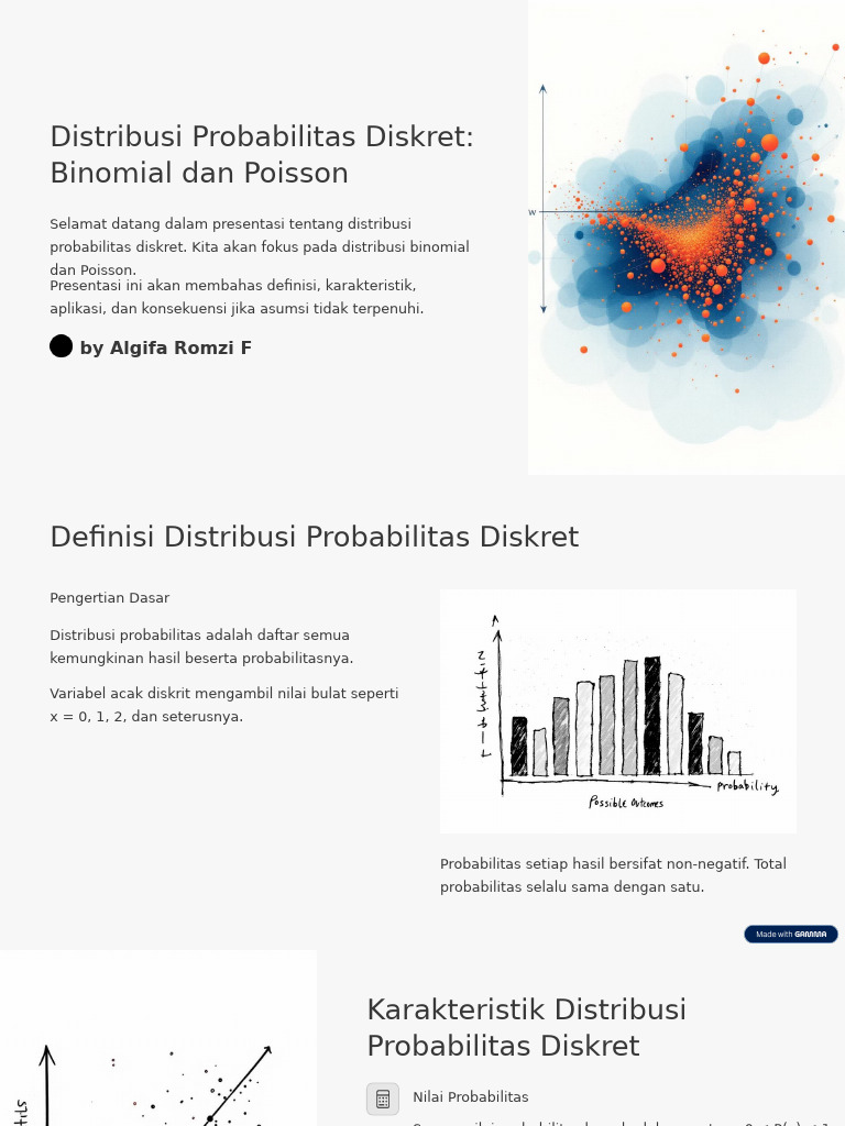 Distribusi Probabilitas Diskret Binomial Dan Poisson | PDF