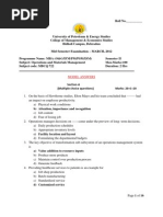 Solution Qp Omm Mid March 2012 Ogpm Psm Ifm Ism