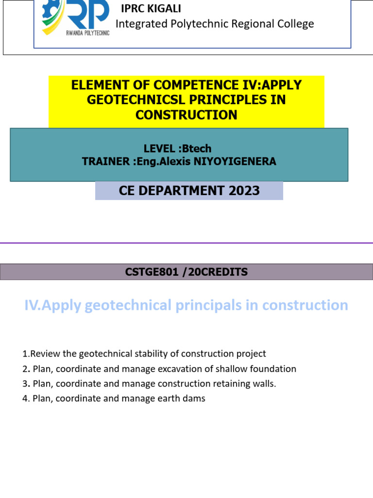 Geotechnical Principles in Construction | PDF | Deep Foundation ...