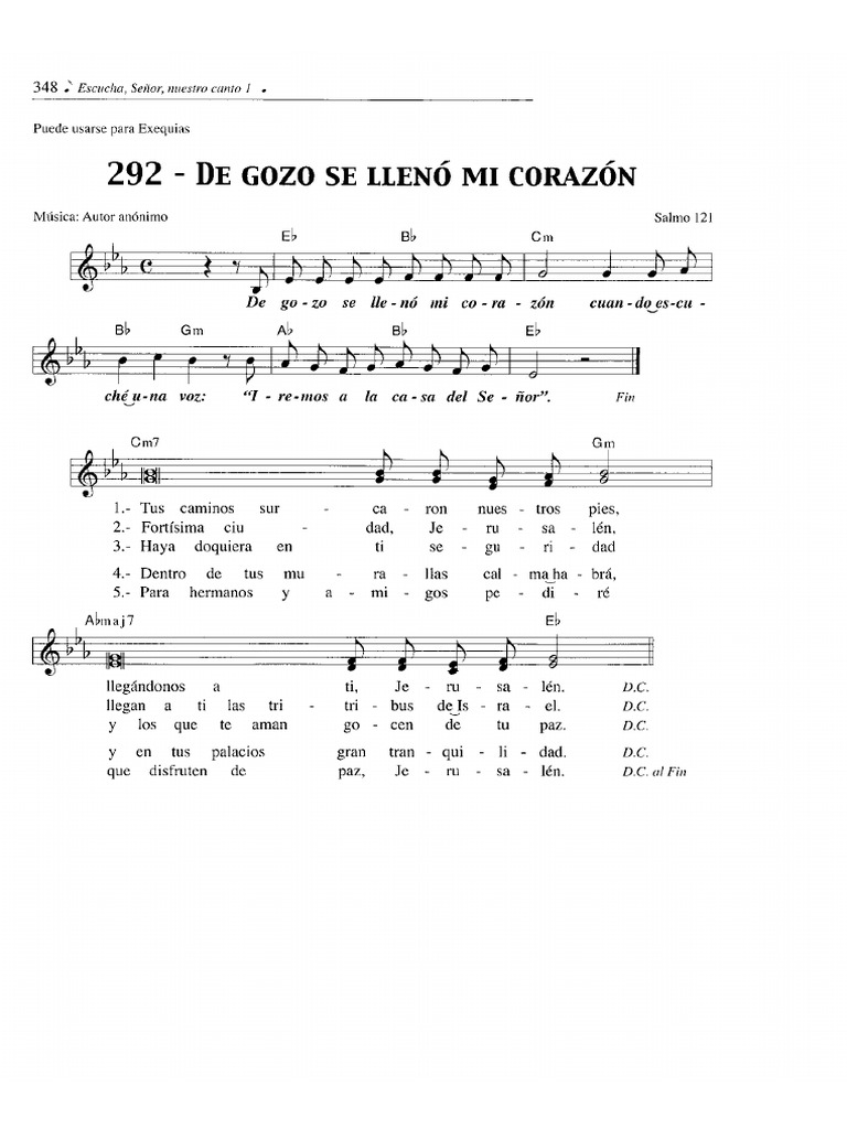1ENT DE GOZO SE LLENO MI CORAZON Particella | PDF