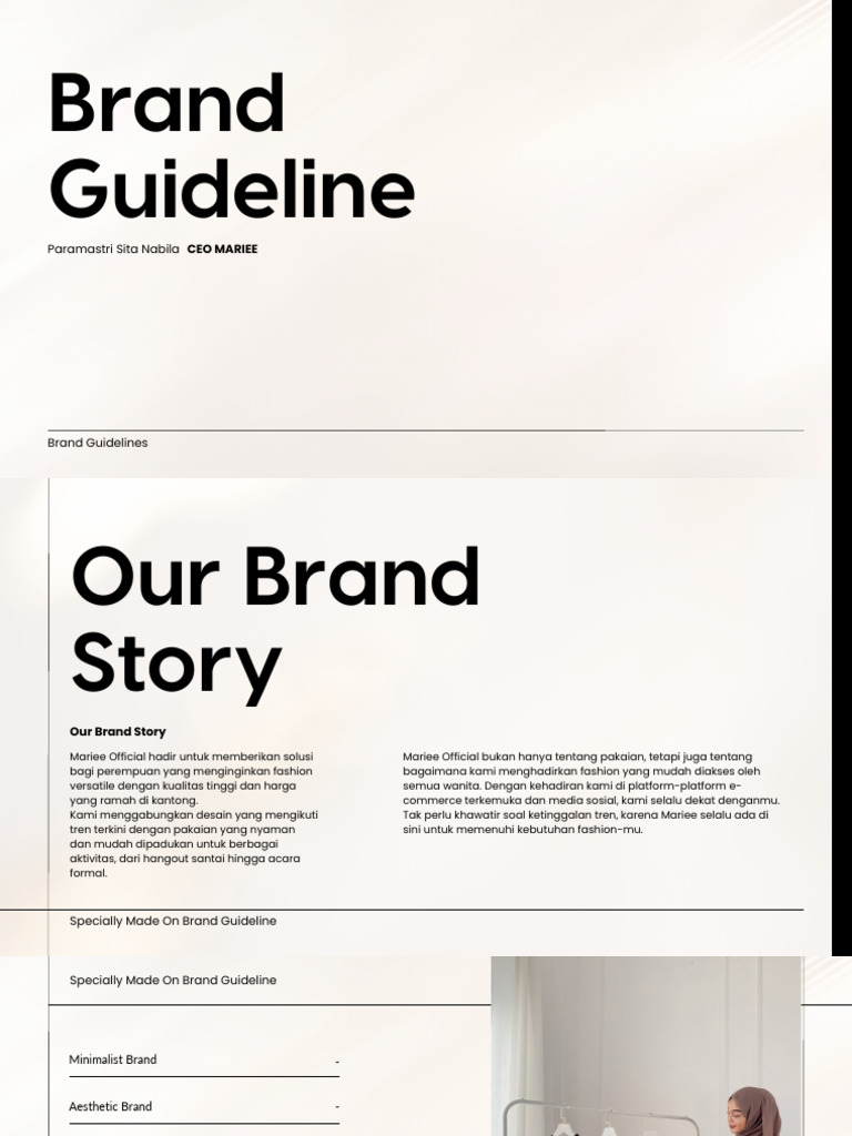 Panduan Brand Mariee Official | PDF