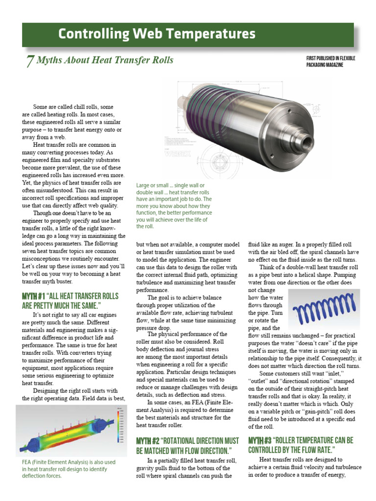 Myths of Heat Transfer Rolls Explained | PDF | Heat | Heat Transfer