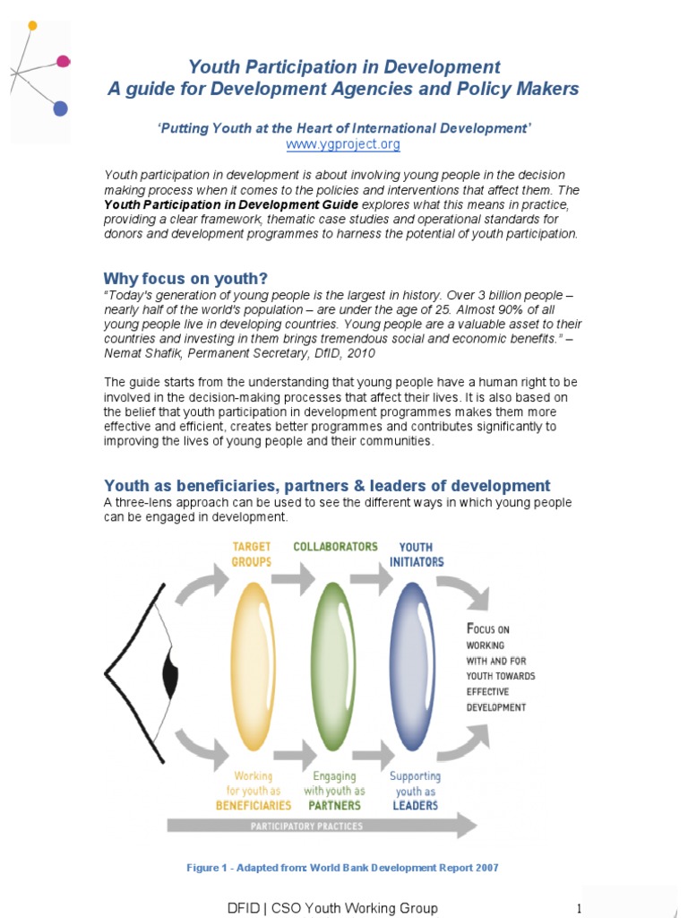 Youth Participation in Development Guide | PDF | Department For ...