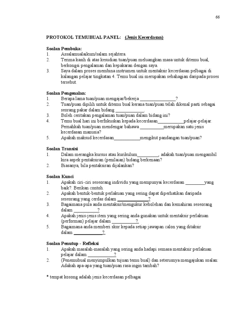 Contoh Soalan Temubual Pdf - Contoh 408