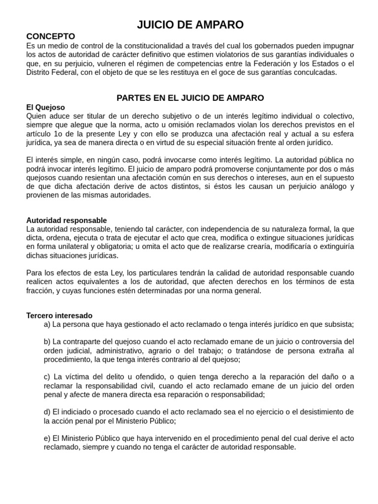 Guía del Juicio de Amparo en México | PDF | Justicia | Crimen y violencia