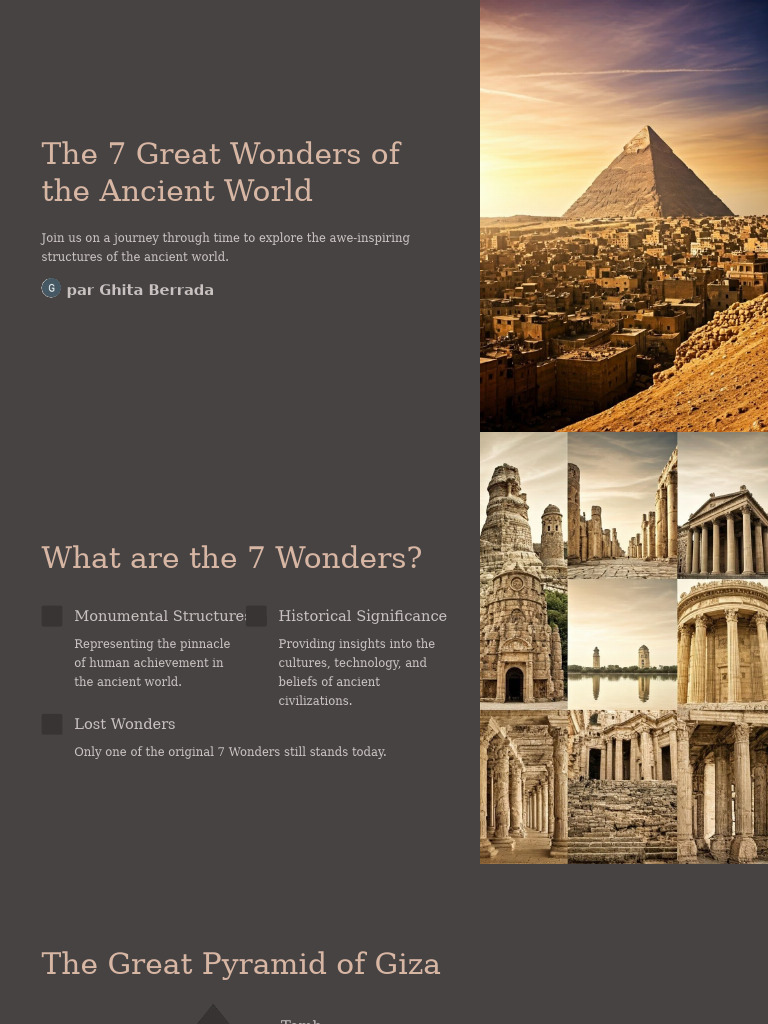 The 7 Great Wonders of The Ancient World | PDF