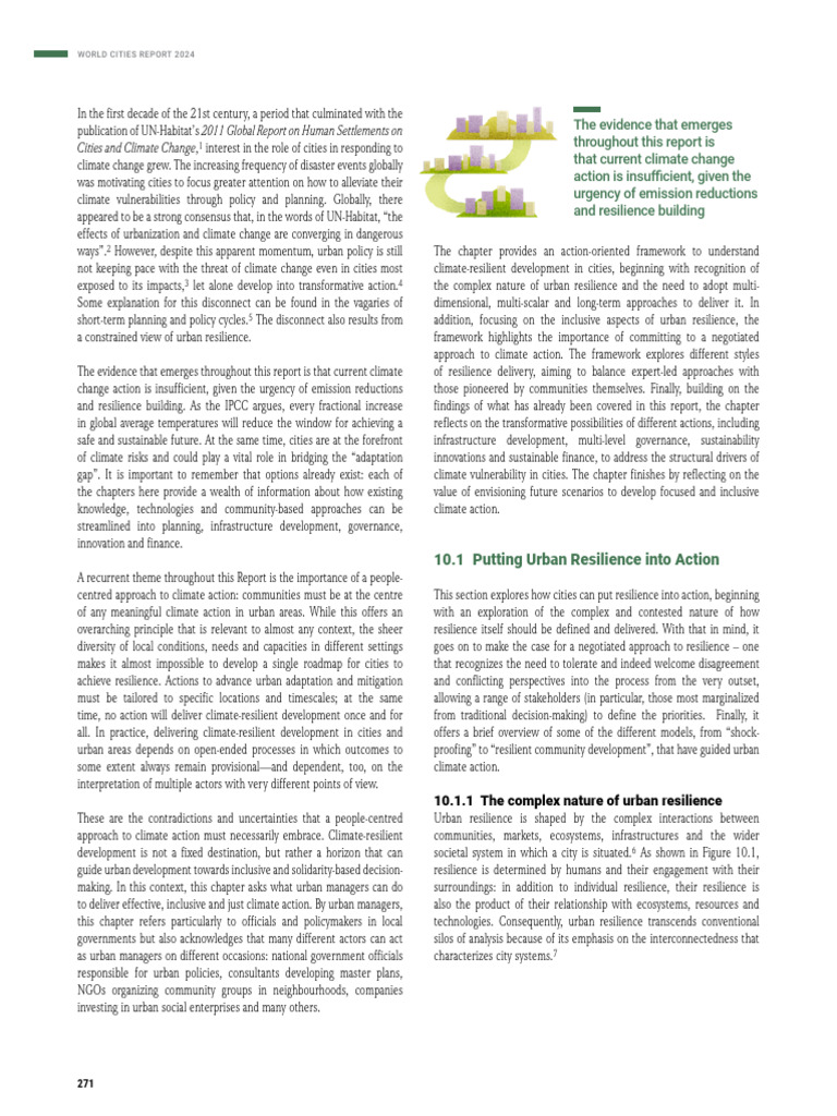 Urban Resilience Strategies 2024 | PDF | Climate Resilience ...