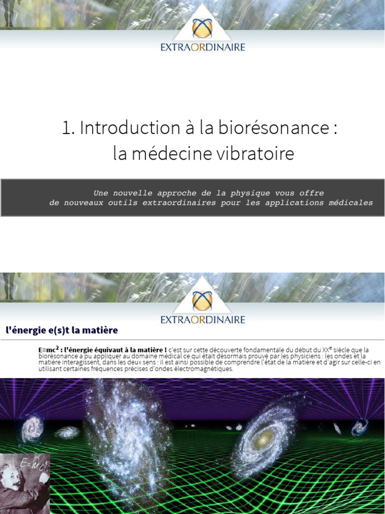Biorésonance et Rayonex : Approche Innovante | PDF | Résonance ...