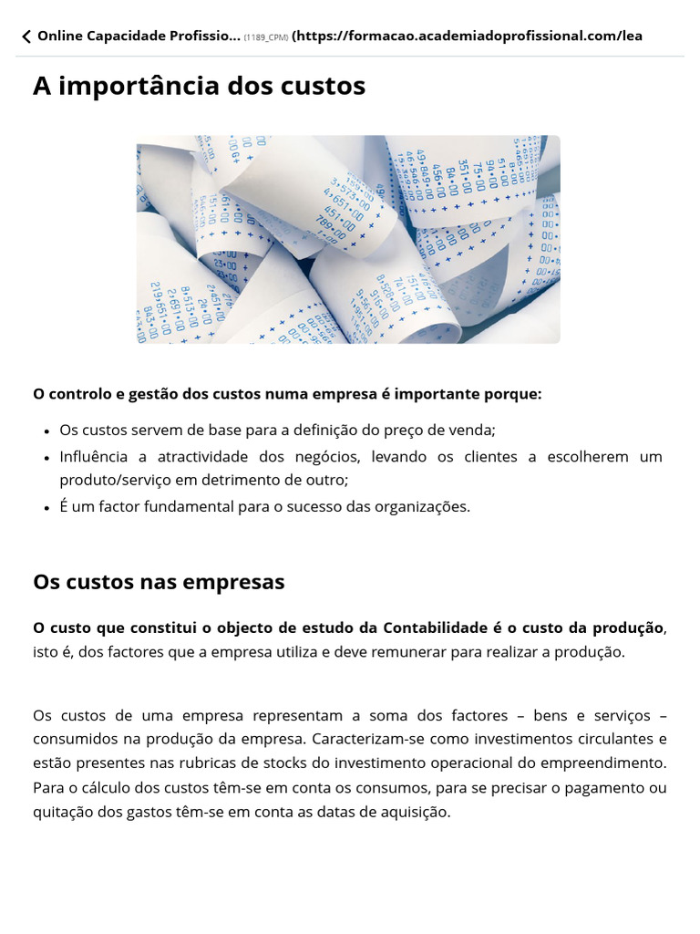 Gestão de Custos em Indústrias Modernas | PDF | Custo | Business