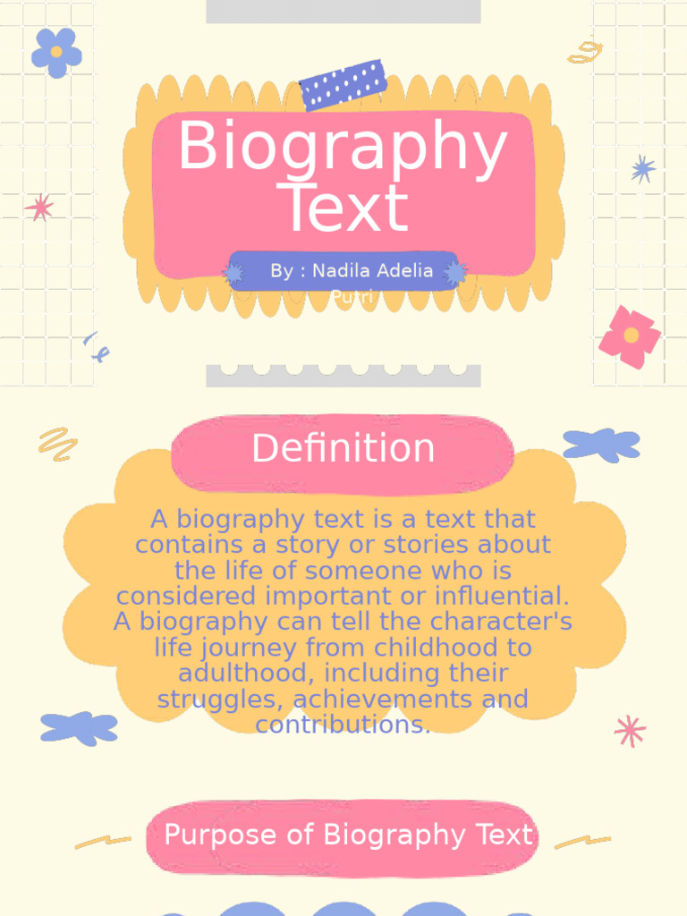 Understanding Biography Text Structure | PDF