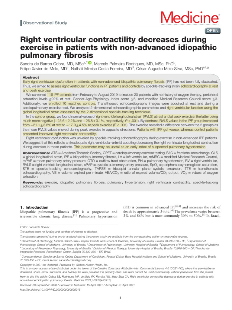 Right Ventricular Contractility Decreases During.2 | PDF | Ventricle ...