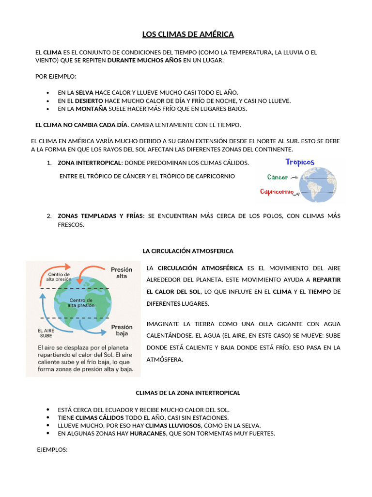 Climas y Biomas de América | PDF | Clima | Clima templado