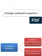 Etiología Cardiopatía Isquémica