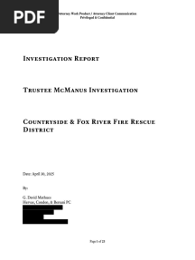 Trustee McManus Investigation 