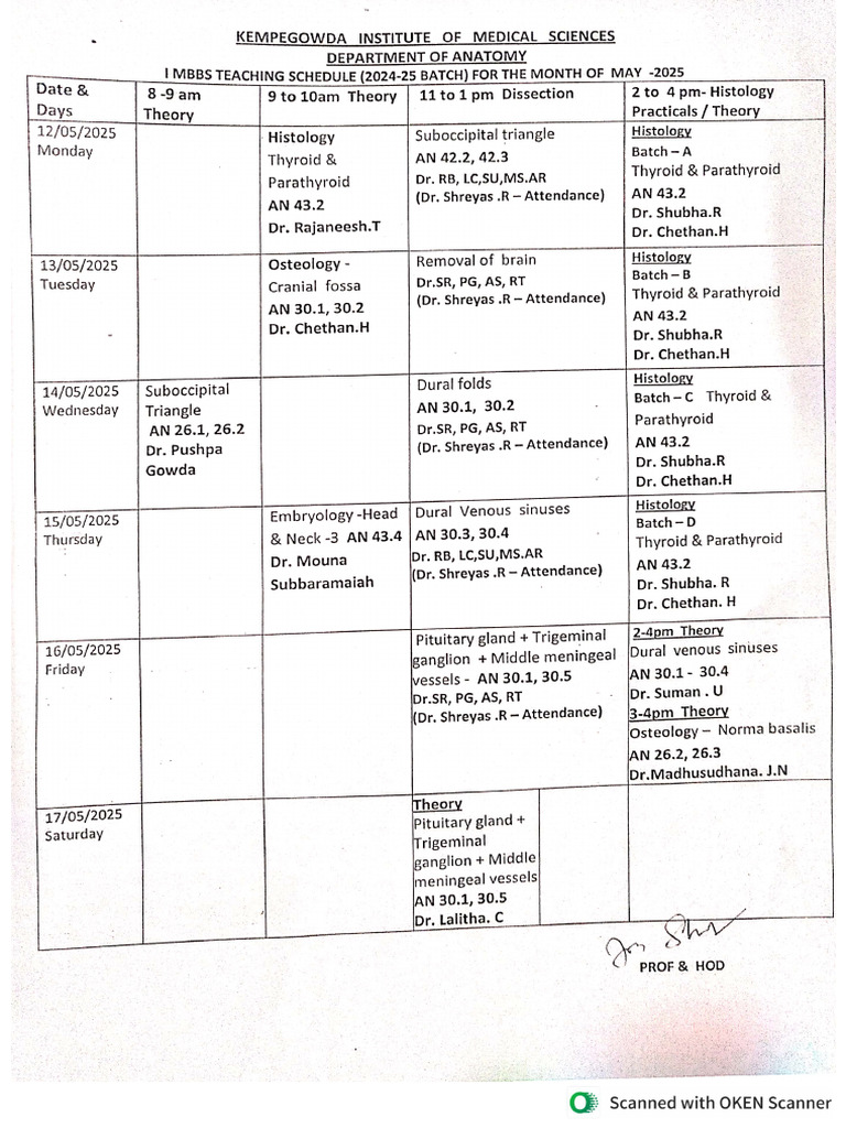 Schedule | PDF