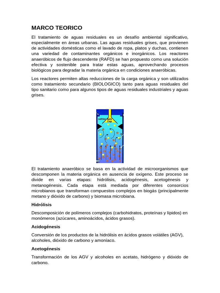 Tratamiento de Aguas Grises con RAFD | PDF | Digestión anaeróbica ...