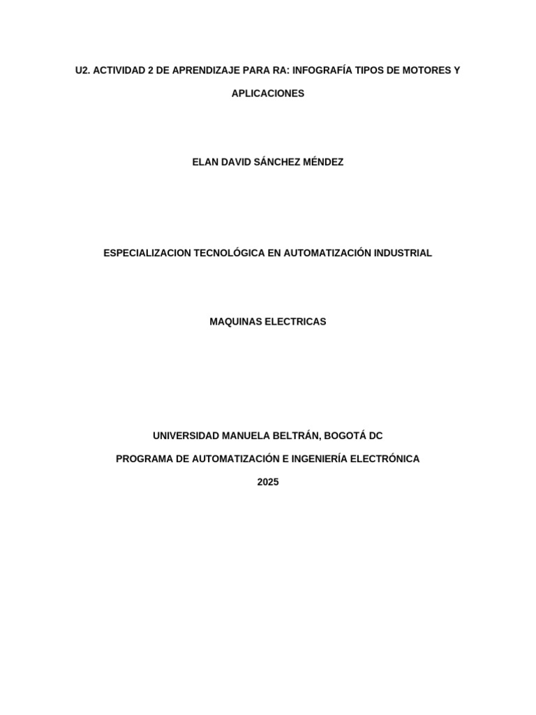 Clasificación de Motores Eléctricos Industriales | PDF | Motor ...