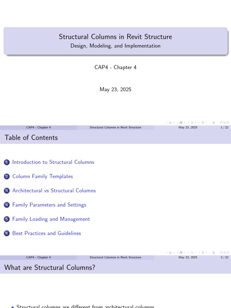 Revit Structural Column Family Guide | PDF | Column | Autodesk Revit