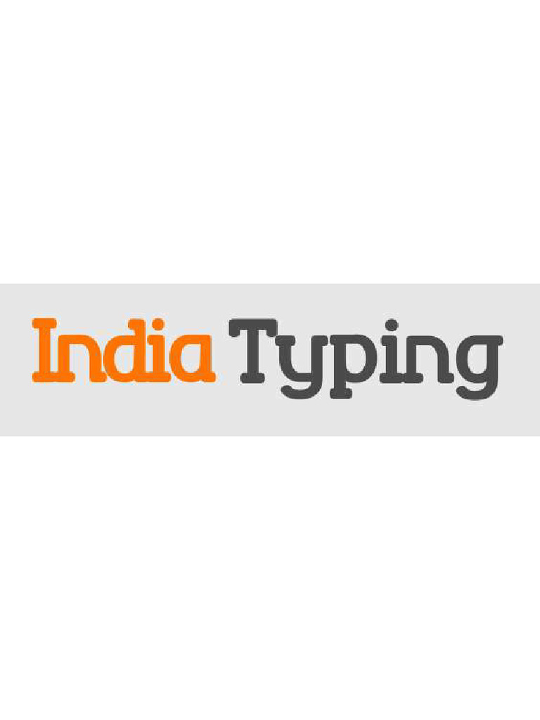 India Typing | PDF