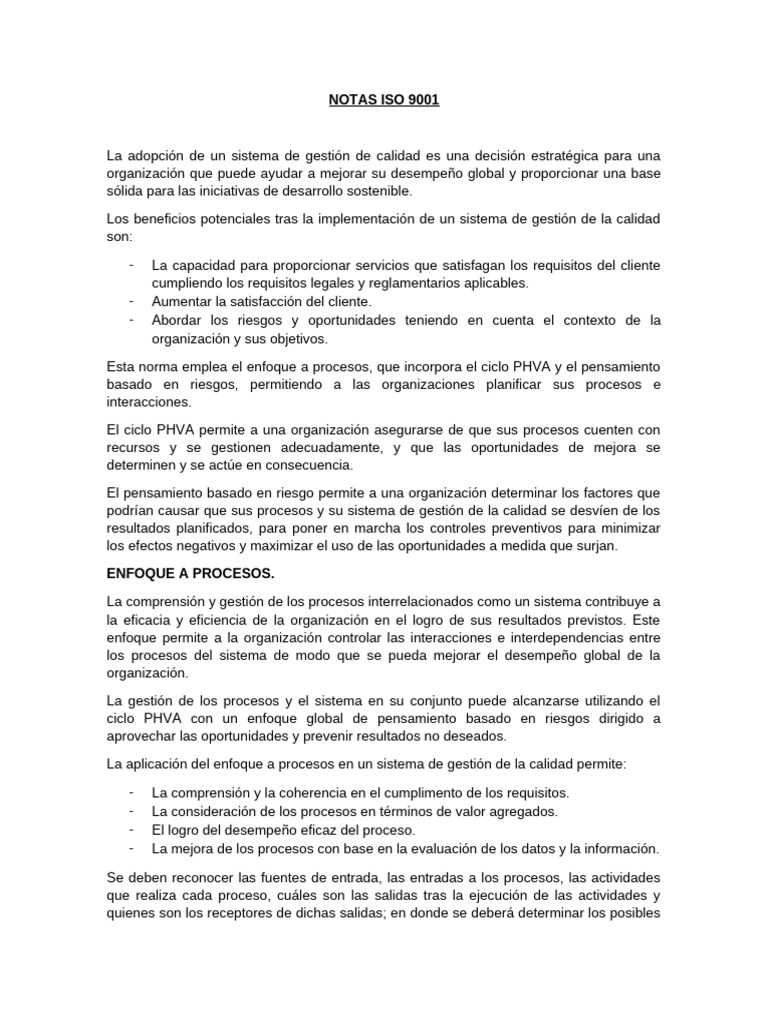 Guía sobre ISO 9001 y Gestión de Calidad | PDF | Calidad (comercial ...