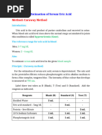 Serum Creatinine Estimation: Jaffe Method | PDF | Creatinine | Medical ...